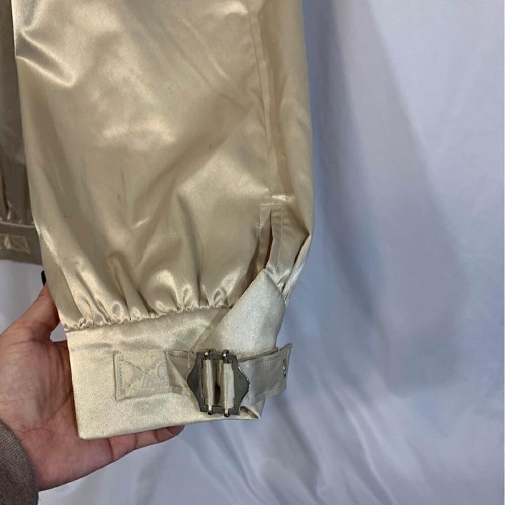 Woman’s satin pants. Champagne colour. Unique ankle design. Size … - Picture 4 of 8